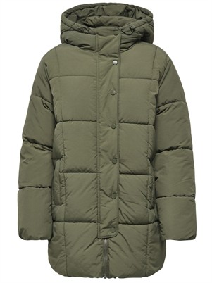 JDYWonder Lang Hood Puffer Jakke